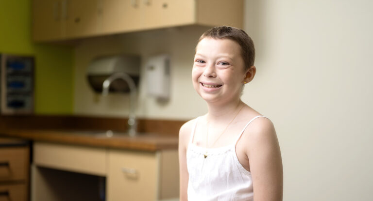 Elizabeth, patient with leukemia